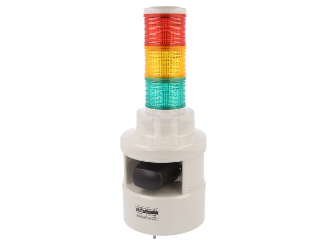 Signaalgever: signaalzuil; LED; rood/amber/groen; 24VDC; IP54 Signaalgever: signaalzuil; LED; rood/amber/groen; 24VDC; IP54